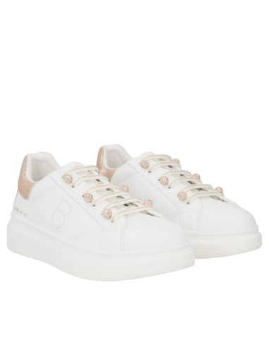 Sneakers in pelle City con sfere gioiello Tosca...