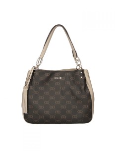 Borsa a mano con logo Liu.jo Cirry moro AF5113E0053 2
