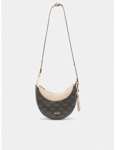 Borsa a spalla con logo Liu.jo Cirry moro AF5251E0053