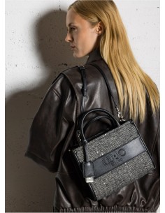 Borsa a mano con paillettes Liu.jo Ridhi nera AF5192T9112