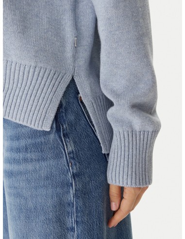Maglione con logo triangolare Guess Jeans panna...