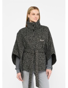 Poncho Belt Liu.jo nero/bianco 2F5025T0300