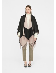 Poncho con logo e frange Liu.jo 2F5031T0300
