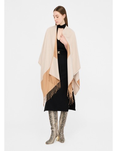 Poncho con logo e frange Liu.jo 2F5031T0300
