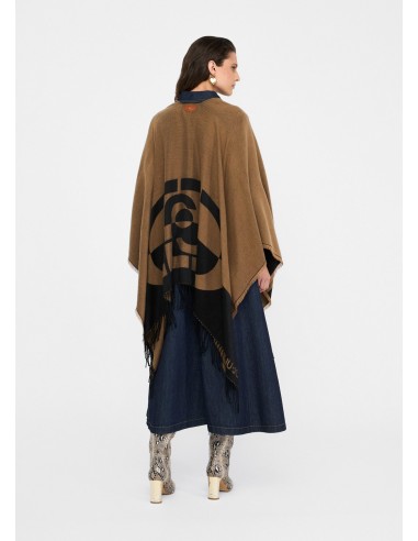 Poncho con logo e frange Liu.jo 2F5031T0300