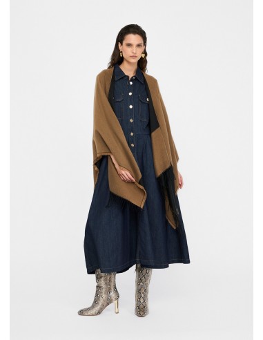 Poncho con logo e frange Liu.jo 2F5031T0300