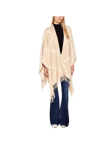 Poncho con logo e frange Liu.jo 2F5033T0300