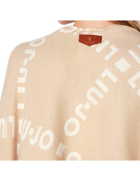 Poncho con logo e frange Liu.jo 2F5033T0300