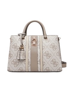 Borsa a mano Erenia con maxi logo Guess dark taupe SO783806