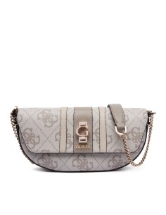 Borsa a tracolla Erenia con maxi logo Guess dark taupe...