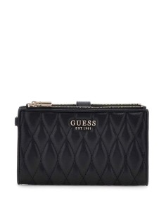 Portafoglio trapuntato Valla Guess nero QG8122157