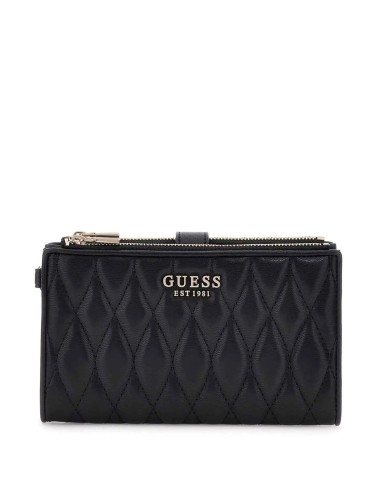 Portafoglio trapuntato Valla Guess nero QG8122157