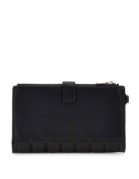 Portafoglio trapuntato Valla Guess nero QG8122157