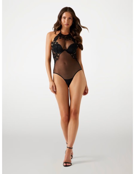 Body Nancy con ricamo nero Guess O5BM19K1730