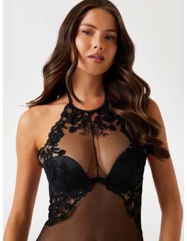 Body Nancy con ricamo nero Guess O5BM19K1730