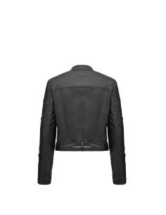 Giacca biker in ecopelle Cult nera CLC302101 2