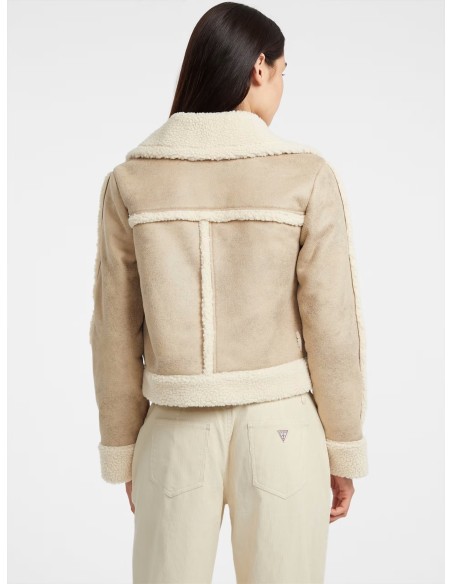 Giacca in montone Guess beige W5BL13W1862