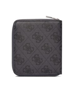 Portafoglio uomo con zip con logo 4G Guess grigio... 2
