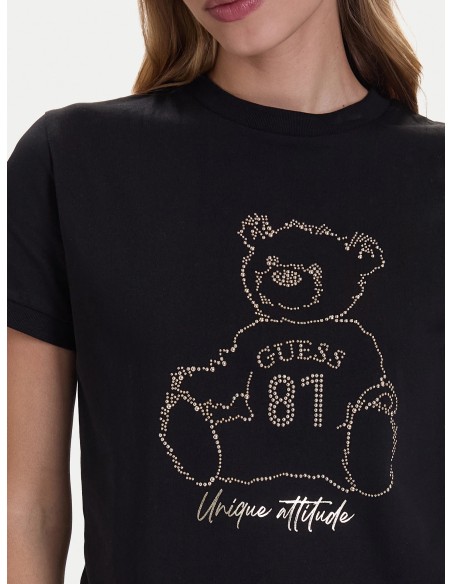 T-shirt Teddy con mini borchie Guess V5BI16K8FQ4