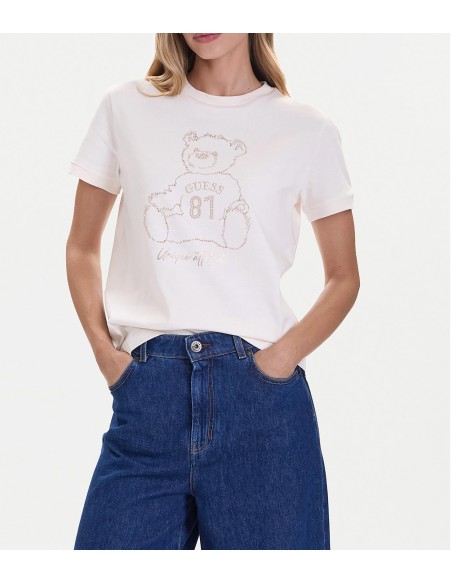 T-shirt Teddy con mini borchie Guess V5BI16K8FQ4
