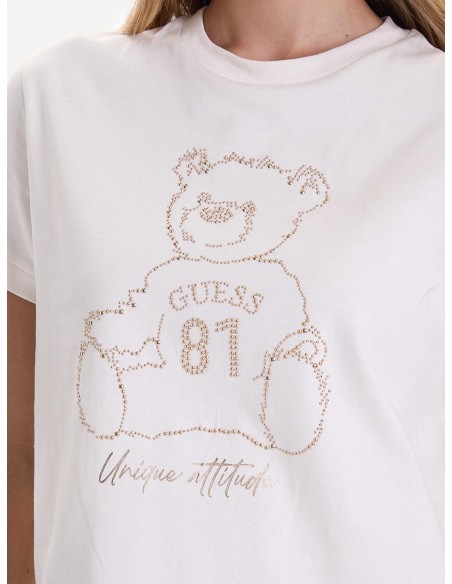 T-shirt Teddy con mini borchie Guess V5BI16K8FQ4