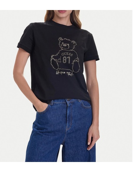 T-shirt Teddy con mini borchie Guess V5BI16K8FQ4