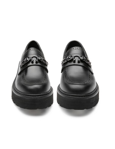 Mocassini in pelle nera Cult CLW458200