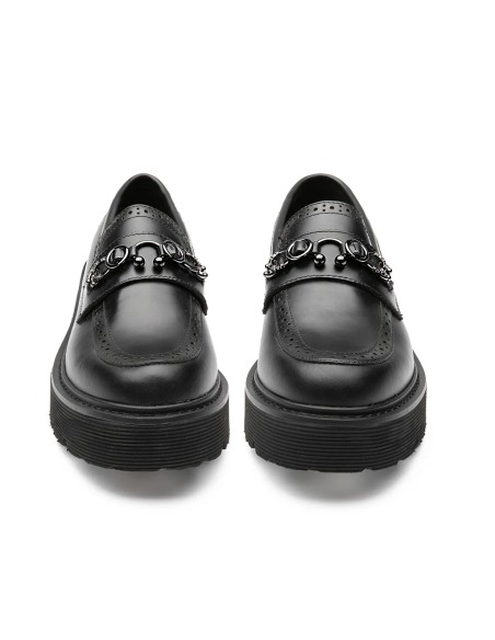 Mocassini in pelle nera Cult CLW458200