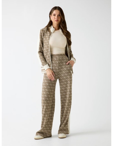 Pantaloni con logo 4G Guess regular fit fango V5BB15K1990