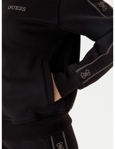 Felpa con zip intera e collo alto Octavia Guess...