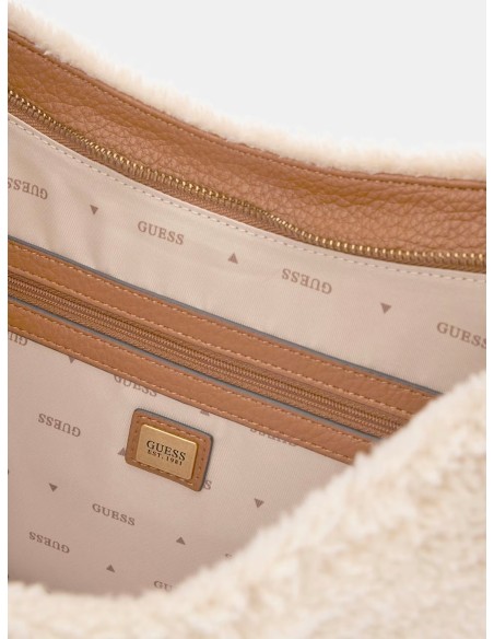 Borsa a spalla Camden in pelliccia sintetica Guess WB930818