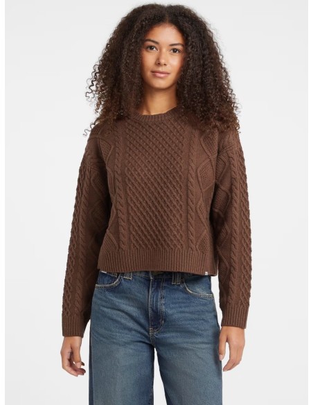 Maglione a trecce Guess Jeans Marrone W5BR09Z0561