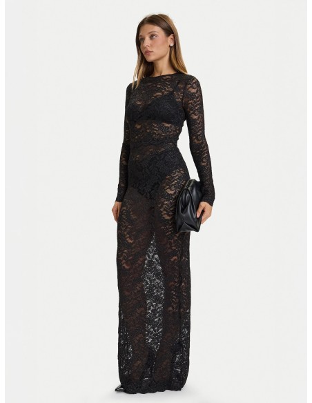 Abito da sera con ricamo Guess nero O5BK01K1820