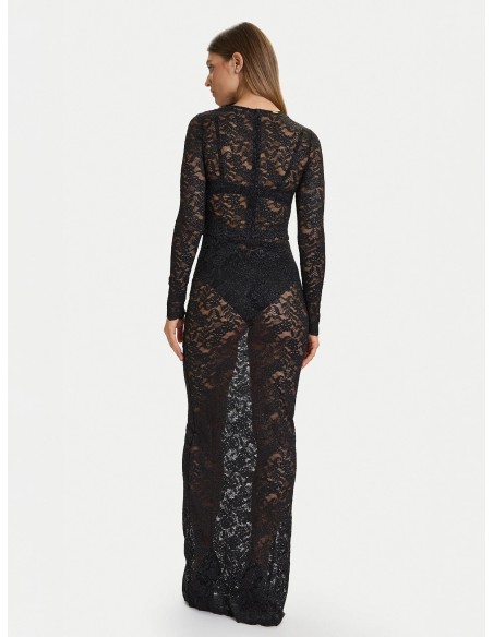 Abito da sera con ricamo Guess nero O5BK01K1820