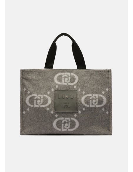Borsa Shopper con maxi logo Liu.jo 2F5027T2742