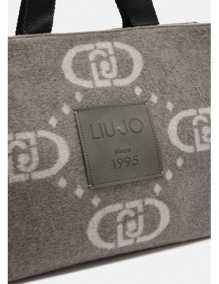 Borsa Shopper con maxi logo Liu.jo 2F5027T2742