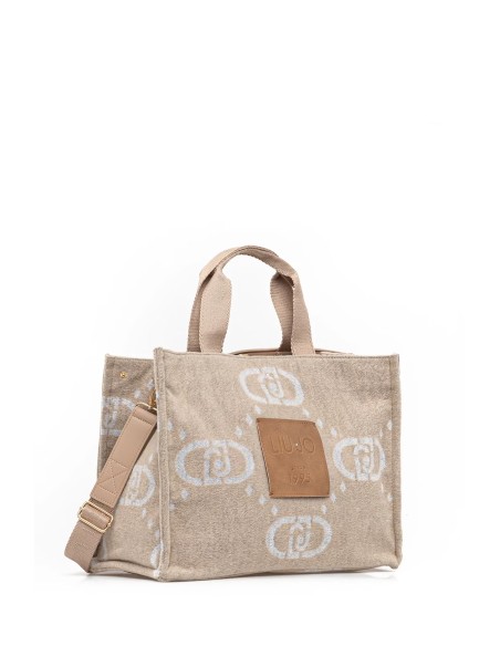 Borsa Shopper con maxi logo Liu.jo 2F5027T2742