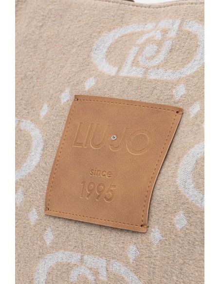 Borsa Shopper con maxi logo Liu.jo 2F5027T2742