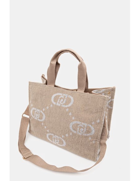 Borsa Shopper con maxi logo Liu.jo 2F5027T2742