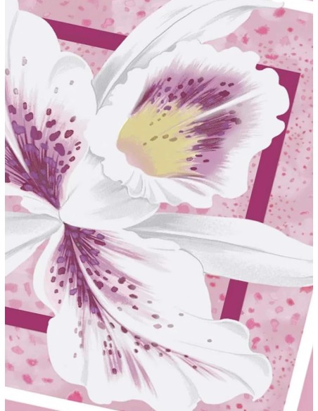 Foulard in tessuto con stampa fiore Rosa Liu.jo 2A6053T2745