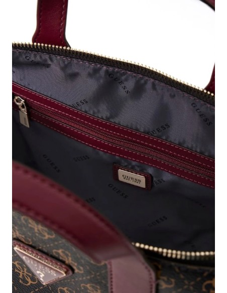 Borsa a mano Follie moro logo 4G Guess LQ9676019