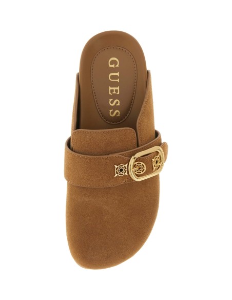 Sabot in Suede Galavanta Marrone Guess FLPGALESU06