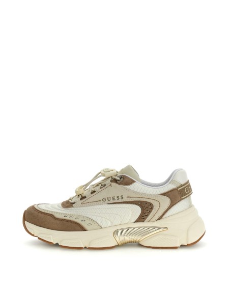 Sneakers runner Imeri marrone multicolor Guess FLPIMEFAP12