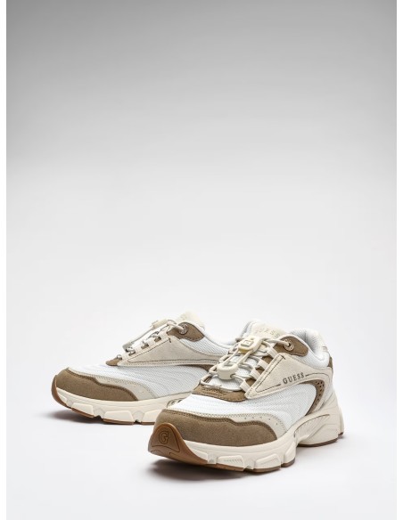 Sneakers runner Imeri marrone multicolor Guess FLPIMEFAP12