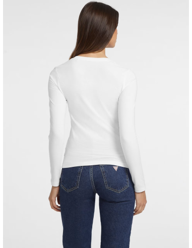 T-shirt manica lunga donna Guess Jeans W4YI21J1314