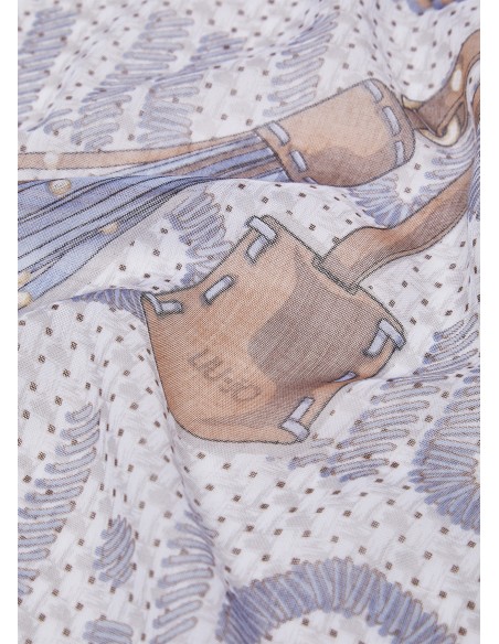 Foulard in grande con logo 2A6037T2745