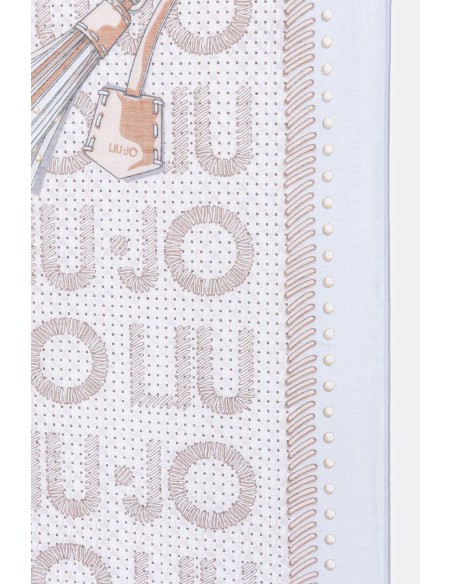 Foulard in grande con logo 2A6037T2745