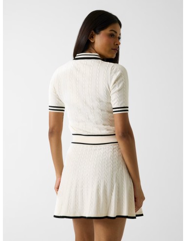Completo cardigan e gonna a maglia intrecciata...