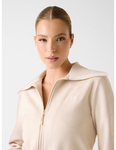 Giubbino in velluto beige Guess V6RQ04KCJY2