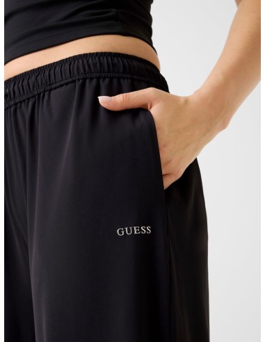 Pantalone gamba larga nero Guess V6RB21WL232